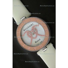 Bvlgari B.zerol Japanese Replica Quartz Watch in White Dial