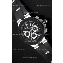 Bvlgari Diagono Swiss Replica Watch in Black Dial