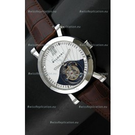 Bvlgari Sotirio Swiss Replica Tourbillon Watch in White Dial
