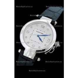 Cartier Pasha de Swiss Replica Automatic Watch in White Dial