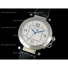 Cartier Pasha de Swiss Replica Automatic Watch in White Dial