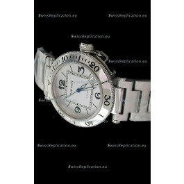 Cartier Pasha de Swiss Replica Watch in White Dial