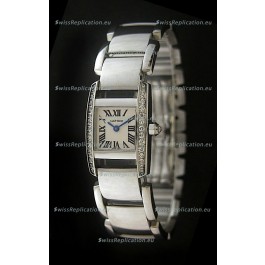 Cartier Tankissime Ladies Replica Watch in White Dial
