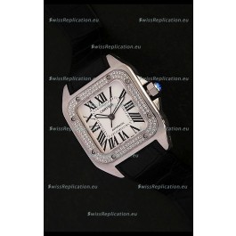 Cartier Santos in Swiss Replica Watch in White Dial