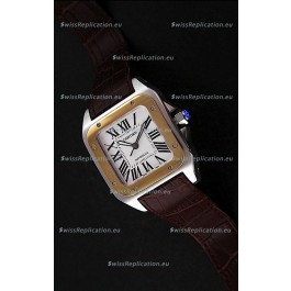 Cartier Santos in Swiss Replica Watch in White Dial
