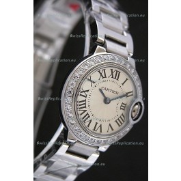 Cartier Ballon Bleu de Swiss Replica Watch in White Dial