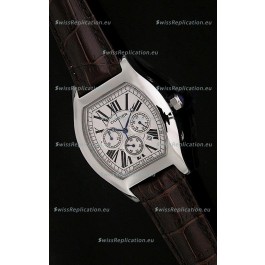 Cartier Tortue Japanese Replica Watch in Brown Strap