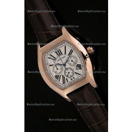 Cartier Tortue Japanese Replica Watch in White Dial