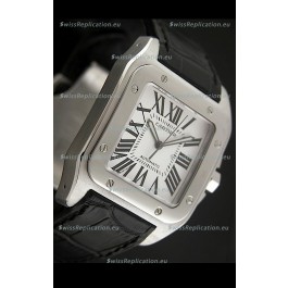 Cartier Santos Swiss Replica Watch in White Dial