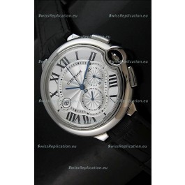 Cartier Ballon de Japanese Replica Watch in Silver White Dial