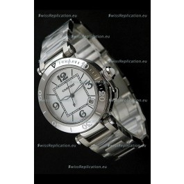 Cartier Pasha De Seatimer Japanese Quartz Watch in White Dial