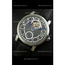 Ballon De Cartier Flying Tourbillon Japanese Replica Watch - Steel Case