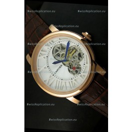 Rotonde De Cartier Cadran Love Japanese Replica Watch - Yellow Gold Case