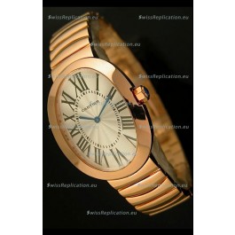 Cartier Baignoire Japanese Replica Watch in Yellow Gold