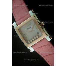 Chopard Happy Sport Swiss Replica Watch in Pink Strap