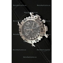 Chopard Happy Sport Swiss Replica Watch in Black Strap