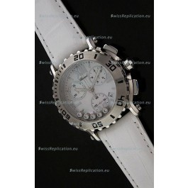 Chopard Happy Sport Swiss Replica Watch in White Strap