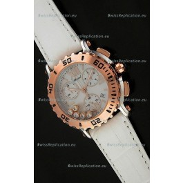 Chopard Happy Sport Swiss Replica Watch in White Strap
