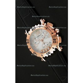 Chopard Happy Sport Swiss Replica Watch in Black Strap