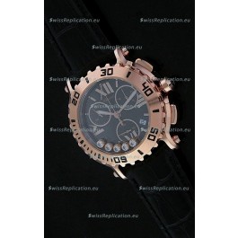 Chopard Happy Sport Swiss Replica Watch in Black Strap