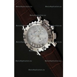 Chopard Happy Sport Swiss Replica Watch in Brown Strap