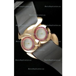 Chopard Animal World Ladies Owl Watch in Double Mop White Dial