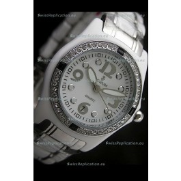 Corum Imitation Ceramics Japanese Replica Watch in White Dial