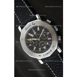 Corum Admiral's Cup Japanese Replica Watch in Black Dial