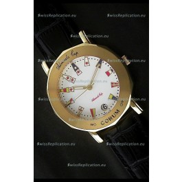Corum Admiral's Cup Japanese Replica Watch in White Dial