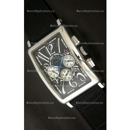 Franck Muller Long Island Japanese Replica Watch in Black Dial