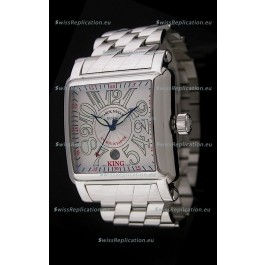 Franck Muller Consquistador Swiss Replica Watch in Silver White Dial