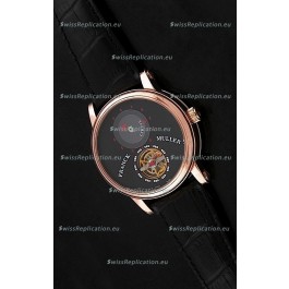 Franck Muller Classic Tourbillon Japanese Replica Watch in Black Dial