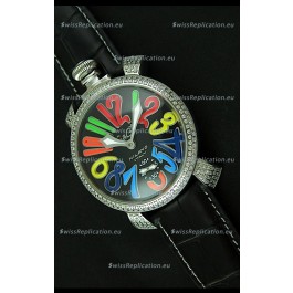 Gaga Milano Italy Manuale Replica Japanese Watch in Colorful Markers