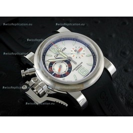 Graham Chronofighter Oversize Swiss Replica Watch in Silver Dial