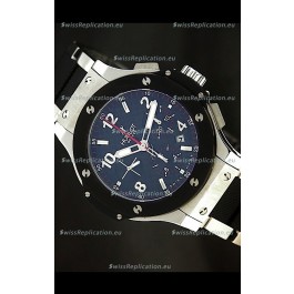 Hublot Big Bang Steel/Rubber Strap in Black Dial Ceramic Bezel