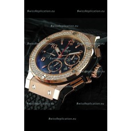 Hublot Big Bang Swiss Replica Watch with Diamonds Bezel