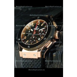 Hublot Big Bang Swiss Replica Watch in Rose Gold Case