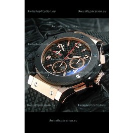 Hublot Big Bang Geneve Yacht Club Swiss Replica Watch in Rose Gold Case