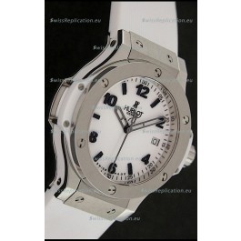 Hublot Big Bang King Swiss Quartz Watch in White Strap