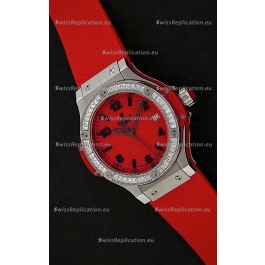 Hublot Big Bang Swiss Replica Watch in Red Dial/Strap