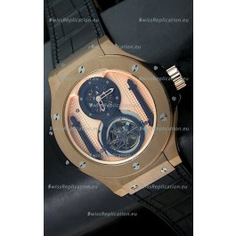 Hublot Big Bang King Power Tourbilon Japanese Replica Watch in Rose Gold