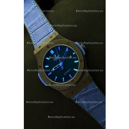 Hublot Big Bang Classic Fusion Ceramic Case Watch in Blue Strap