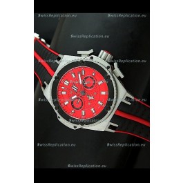 Hublot King Power Ferrari Edition Swiss Replica Watch - Black Strap