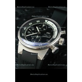 IWC Aquatimer Chrono Automatic Swiss Watch in Black Dial