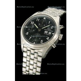 IWC Pilot Replica Watch in Black Dial
