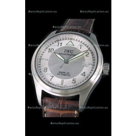 IWC Pilot MARK-XV Swiss Replica Watch in Silver Dial