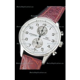 IWC Schaffhausen Japanese Replica Watch in White Dial