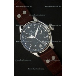 IWC Die Grosse Fliegeruhr Swiss Replica Watch in Black Strap