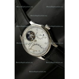 IWC Portugese Mystere Tourbillon Swiss Replica Watch in White 