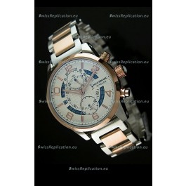 Mont Blanc Flyback Japanese Automatic Replica Watch Two Tone Casing